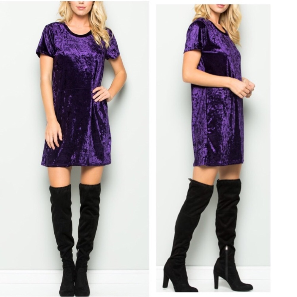  Velvet Tunic Dress 